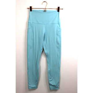 Lululemon Leggings Size 6 LW5DU4S W/ Pockets High-Rise Teal 25"